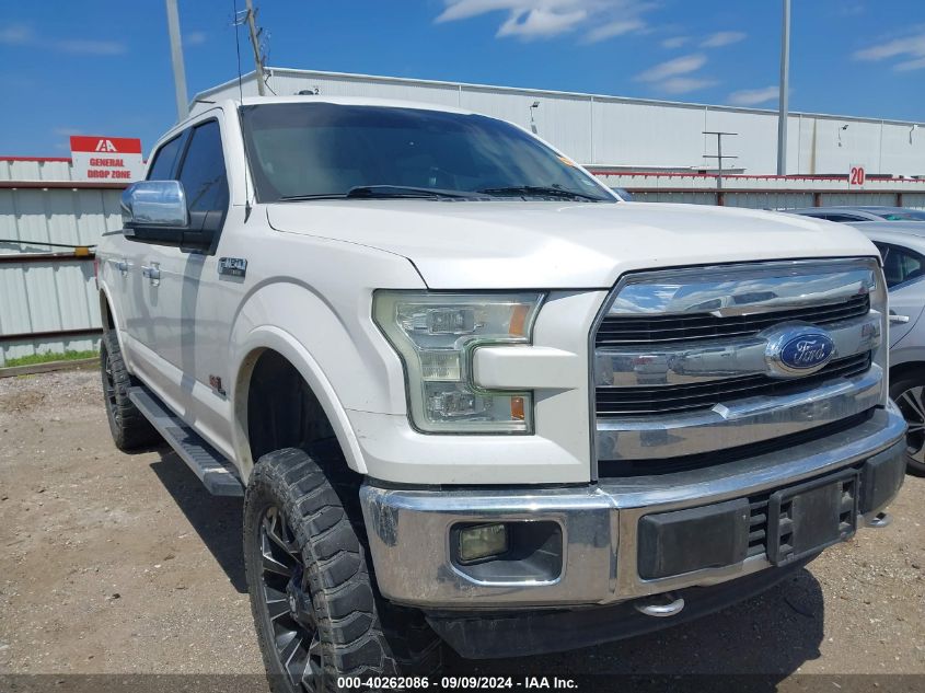 2017 Ford F-150 Lariat VIN: 1FTEW1EF4HKC60344 Lot: 40262086