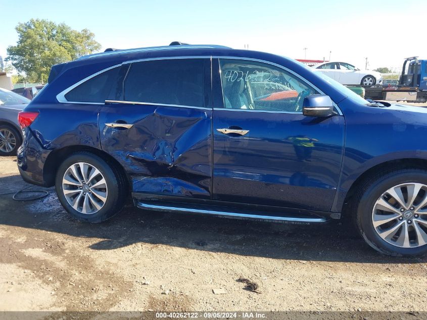 2015 Acura Mdx Technology VIN: 5FRYD4H4XFB007729 Lot: 40262122