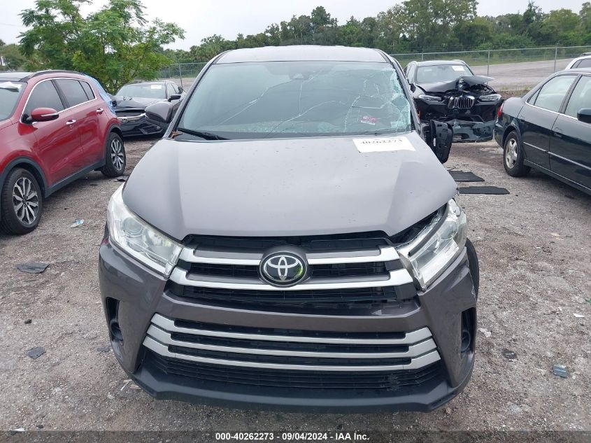 2019 Toyota Highlander Le VIN: 5TDZARFHXKS049664 Lot: 40262273