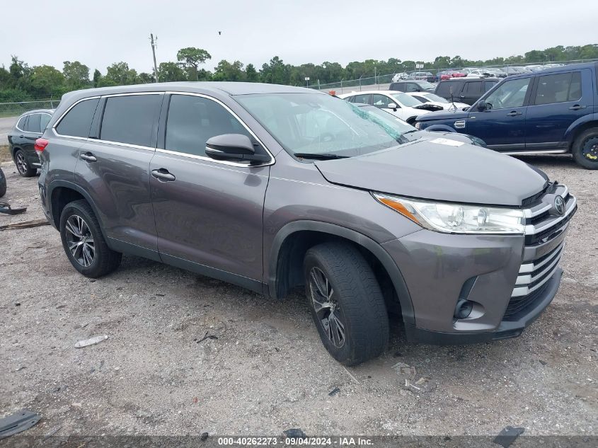 2019 Toyota Highlander Le VIN: 5TDZARFHXKS049664 Lot: 40262273