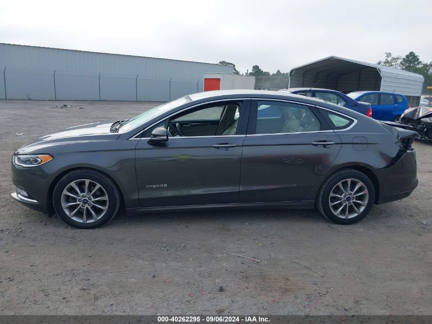 2017 Ford Fusion Hybrid Se VIN: 3FA6P0LU0HR400615 Lot: 40262295