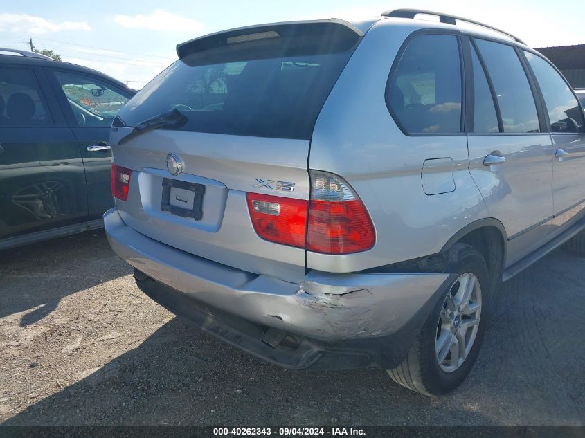 2004 BMW X5 3.0I VIN: 5UXFA13554LU21929 Lot: 40262343