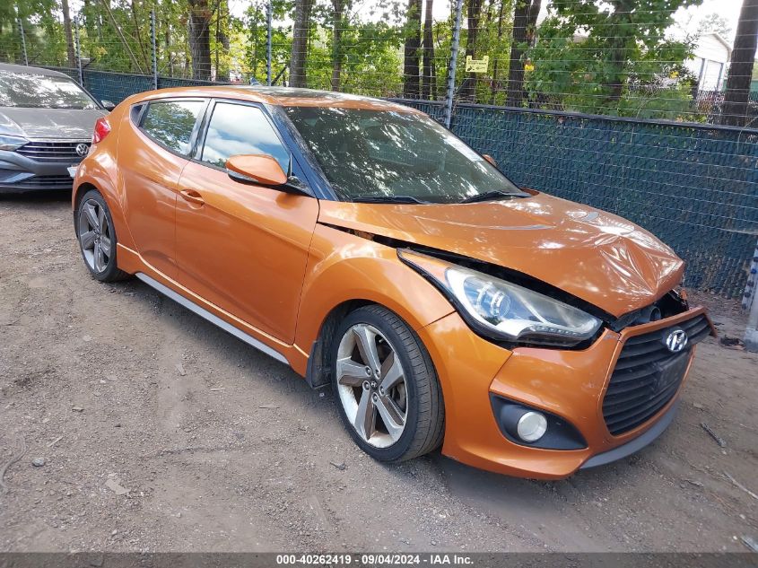 2014 Hyundai Veloster Turbo VIN: KMHTC6AE6EU201883 Lot: 40262419