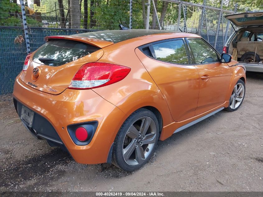 2014 Hyundai Veloster Turbo VIN: KMHTC6AE6EU201883 Lot: 40262419