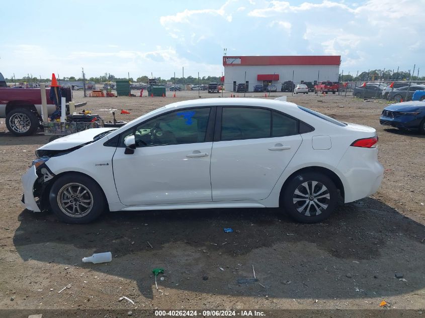 2020 Toyota Corolla Hybrid Le VIN: JTDEBRBE5LJ018442 Lot: 40262424