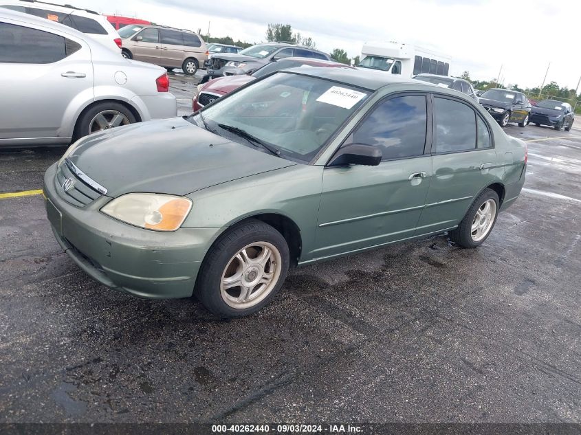 2003 Honda Civic Lx VIN: 1HGES16553L011623 Lot: 40262440