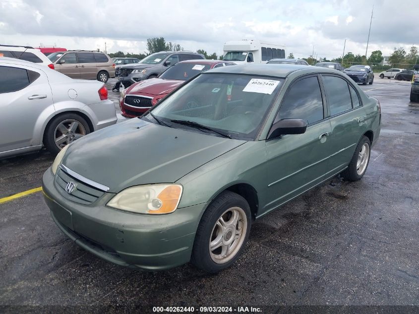 2003 Honda Civic Lx VIN: 1HGES16553L011623 Lot: 40262440