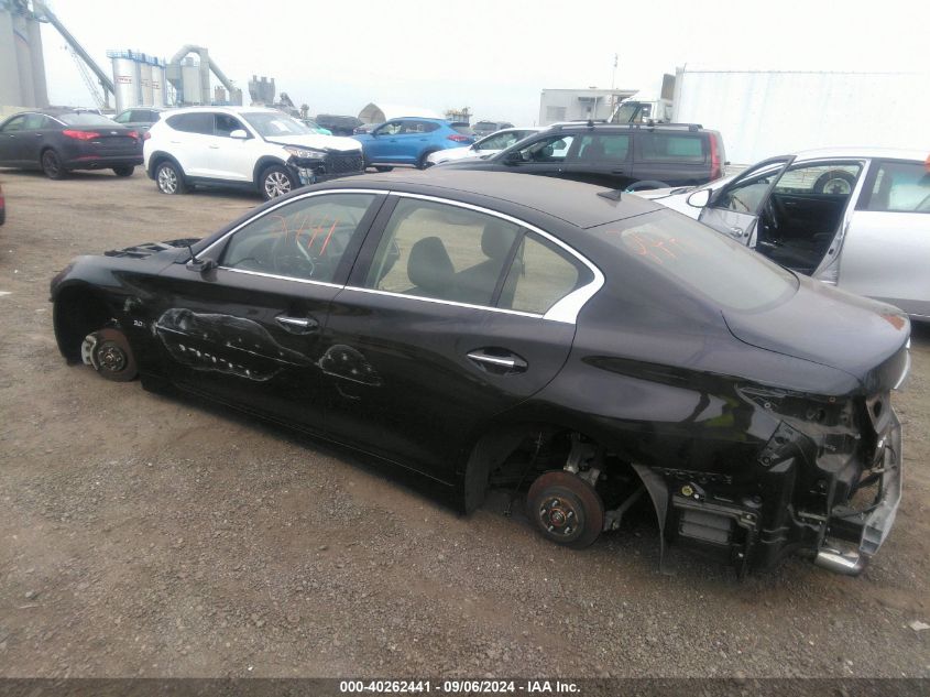 2019 Infiniti Q50 3.0T Luxe VIN: JN1EV7AR1KM593430 Lot: 40262441