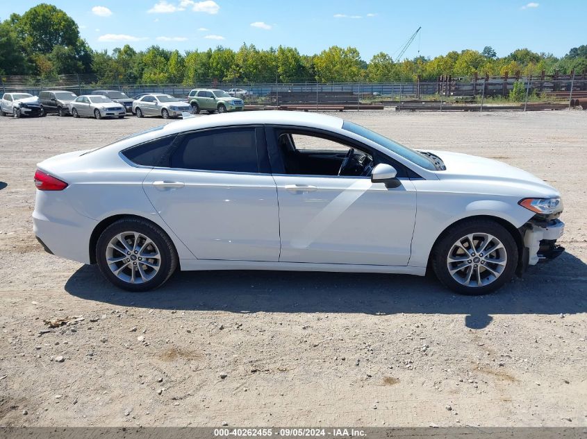 2019 Ford Fusion Se VIN: 3FA6P0H75KR122448 Lot: 40262455