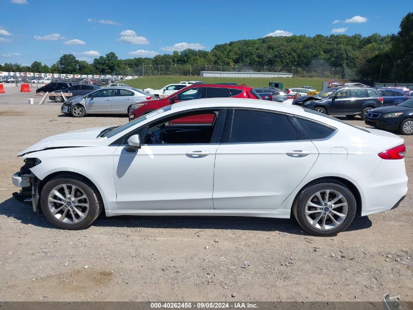 2019 Ford Fusion Se VIN: 3FA6P0H75KR122448 Lot: 40262455