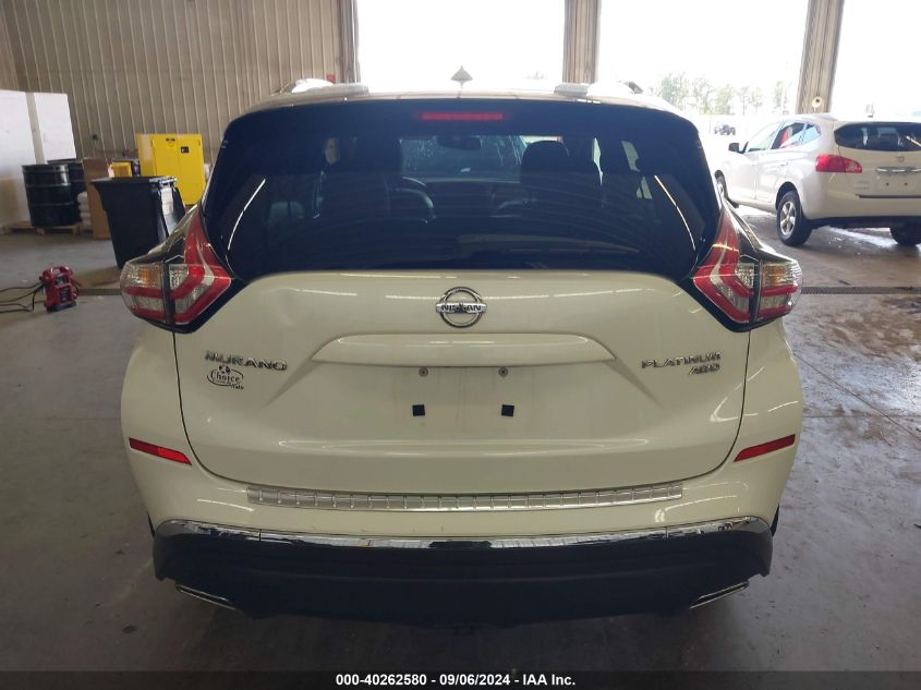 2015 Nissan Murano Platinum/S/Sl/Sv VIN: 5N1AZ2MH6FN246581 Lot: 40262580