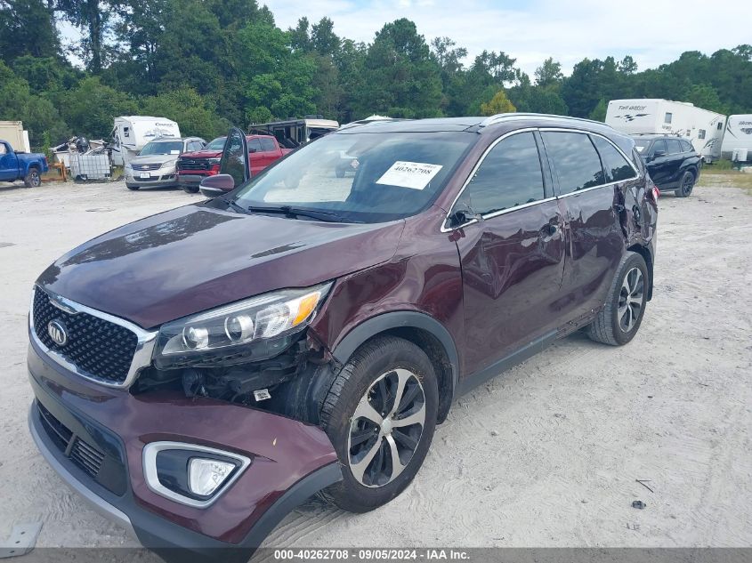 2017 Kia Sorento Ex VIN: 5XYPH4A53HG316619 Lot: 40262708