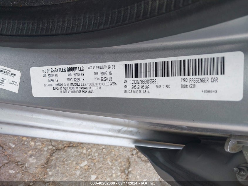 2014 DODGE AVENGER SE - 1C3CDZAB5EN155891