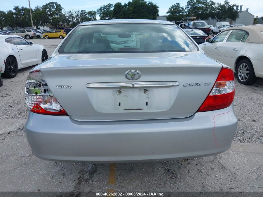 2002 Toyota Camry Xle VIN: 4T1BE32K72U637310 Lot: 40262802