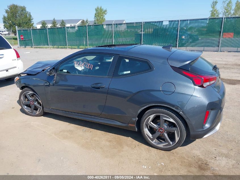 2019 Hyundai Veloster Turbo/Turbo R-Spec/Turbo VIN: KMHTH6AB7KU014221 Lot: 40262811