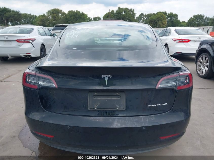 2022 Tesla Model 3 VIN: 5YJ3E1EB8NF187916 Lot: 40262823