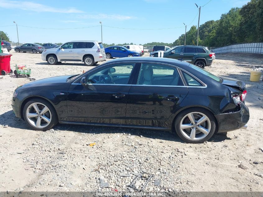 2012 Audi A4 2.0T Premium VIN: WAUHFAFL9CA051257 Lot: 40262835