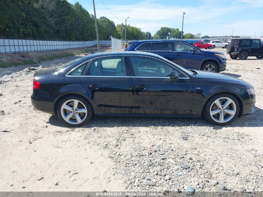 2012 Audi A4 2.0T Premium VIN: WAUHFAFL9CA051257 Lot: 40262835