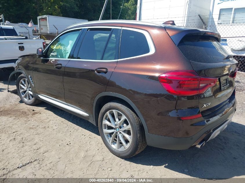 2019 BMW X3 XDRIVE30I - 5UXTR9C52KLE21932