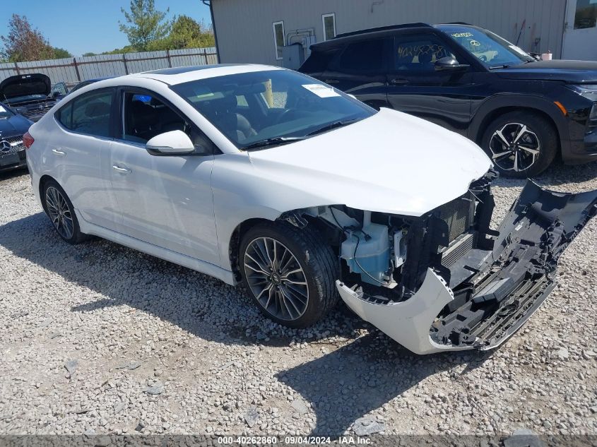 2018 Hyundai Elantra Sport VIN: KMHD04LB3JU454772 Lot: 40262860