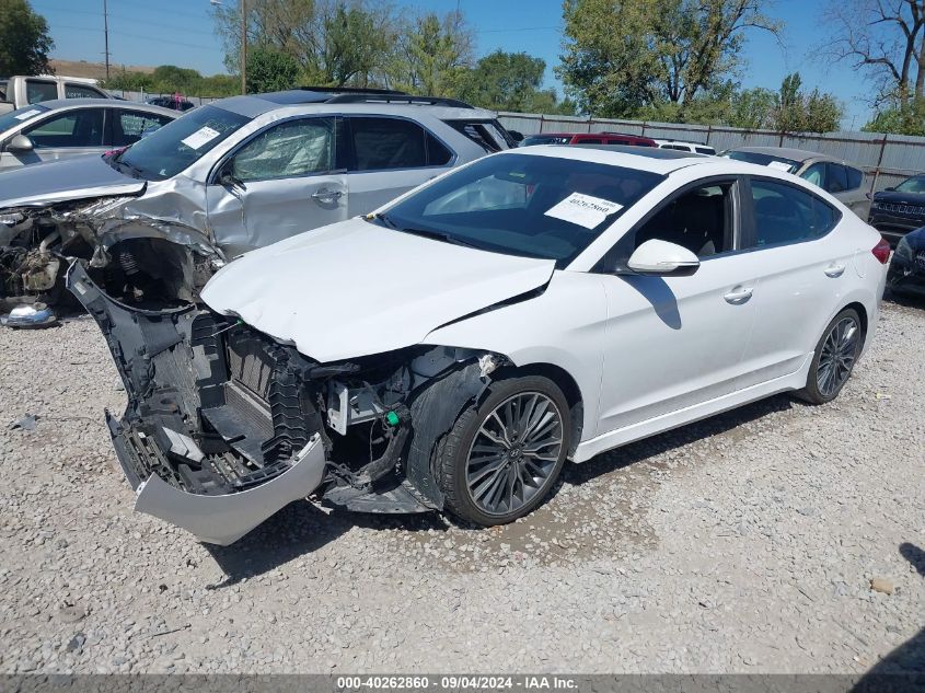 2018 Hyundai Elantra Sport VIN: KMHD04LB3JU454772 Lot: 40262860