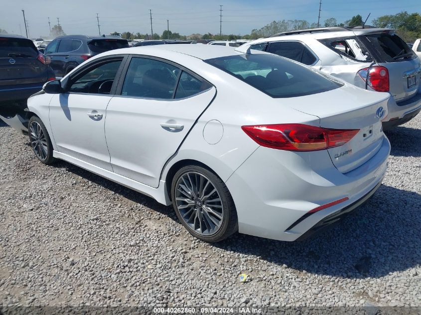 2018 Hyundai Elantra Sport VIN: KMHD04LB3JU454772 Lot: 40262860