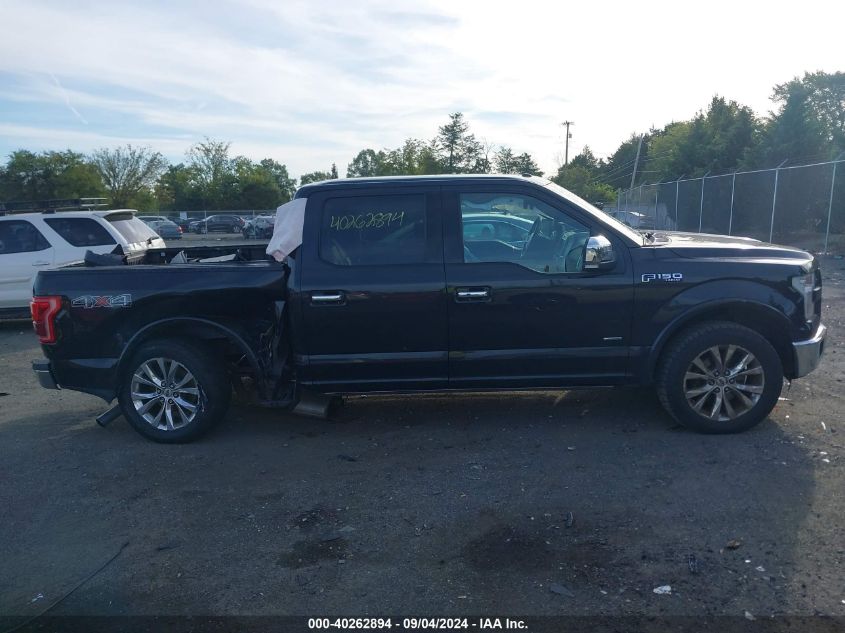 2015 Ford F150 Supercrew VIN: 1FTEW1EG6FFB94197 Lot: 40262894