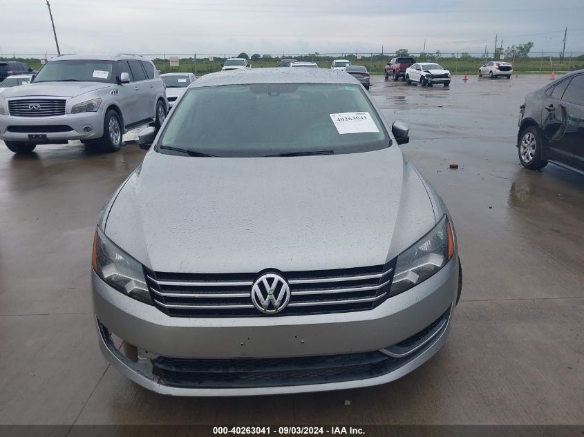 2013 Volkswagen Passat 2.5L S VIN: 1VWAP7A33DC006362 Lot: 40263041