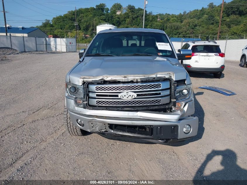 2014 Ford F-150 Platinum VIN: 1FTFW1ET4EFC34180 Lot: 40263101