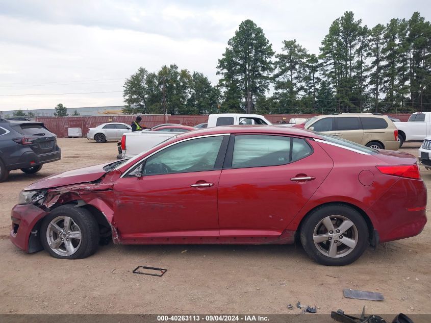 2015 Kia Optima Lx VIN: 5XXGM4A73FG447760 Lot: 40263113