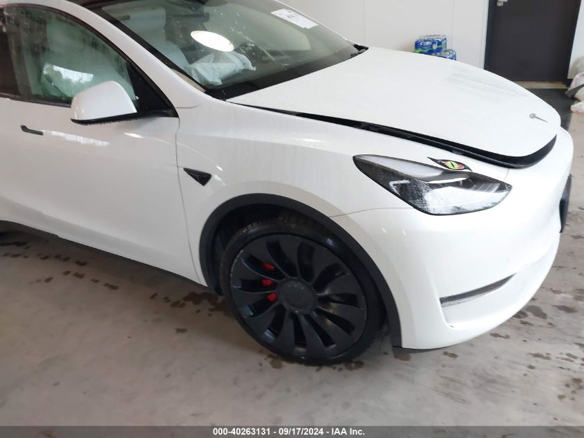 2023 Tesla Model Y Awd/Performance Dual Motor All-Wheel Drive VIN: 7SAYGDEF8PF594418 Lot: 40263131