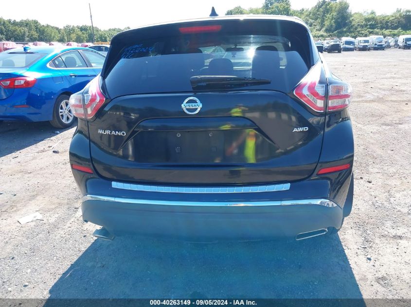 2017 Nissan Murano S VIN: 5N1AZ2MH9HN161561 Lot: 40263149