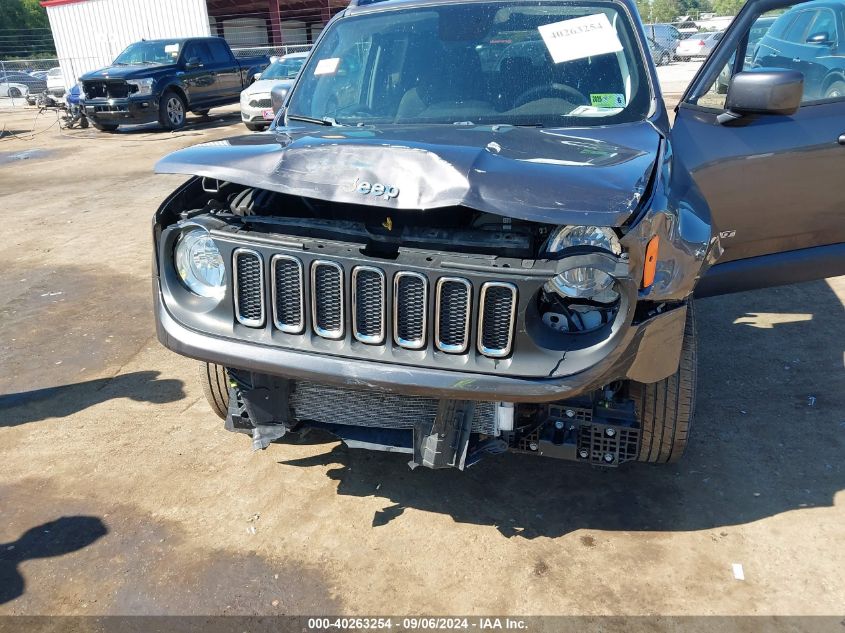 2018 Jeep Renegade Latitude 4X4 VIN: ZACCJBBB5JPH16506 Lot: 40263254