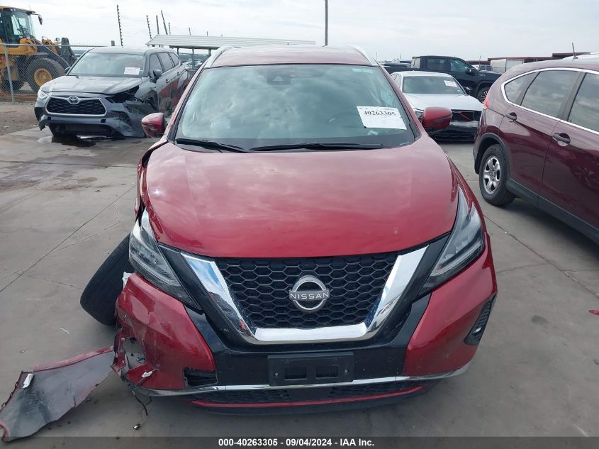 2023 Nissan Murano Sl Fwd VIN: 5N1AZ2CJ0PC124431 Lot: 40263305