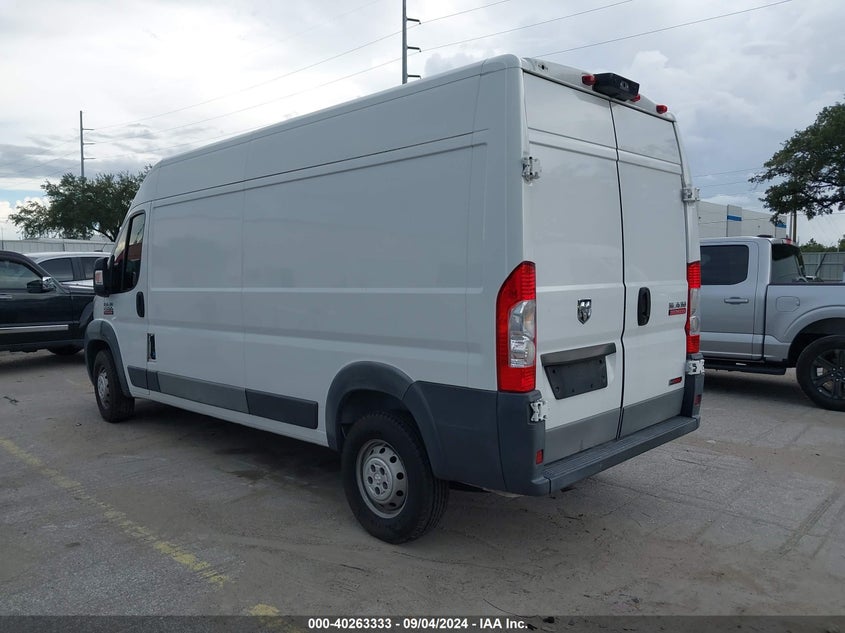 Vin: 3c6trvdd9ge119719, lot: 40751553, ram promaster 2500 high roof 20163