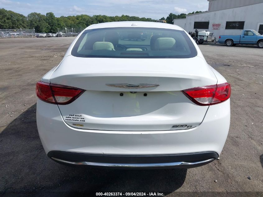 2015 Chrysler 200 C VIN: 1C3CCCCB2FN603096 Lot: 40263374