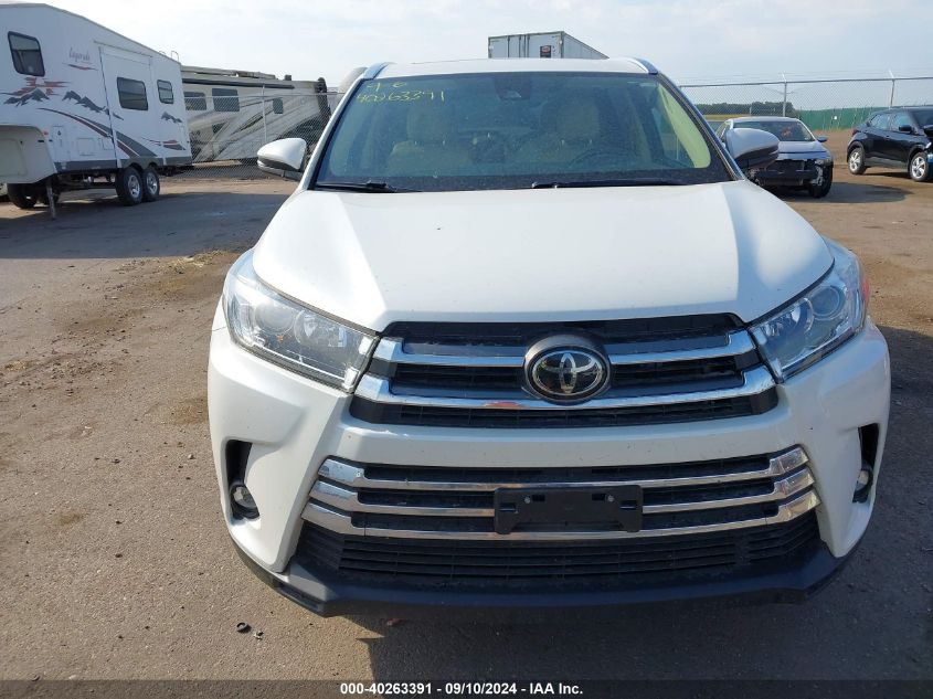 2019 Toyota Highlander Limited VIN: 5TDDZRFH1KS735269 Lot: 40263391