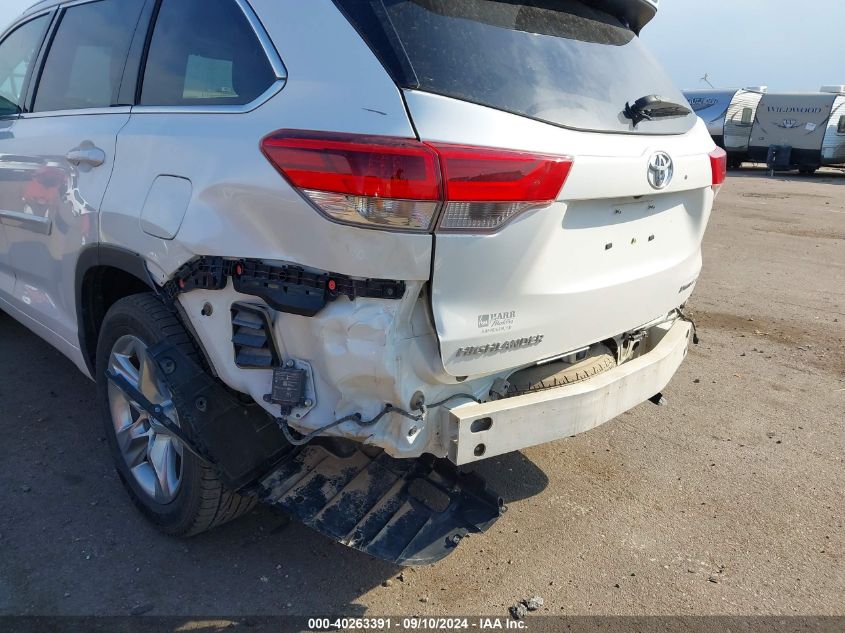 2019 TOYOTA HIGHLANDER LIMITED - 5TDDZRFH1KS735269