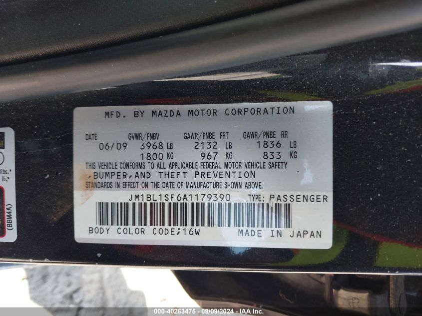 JM1BL1SF6A1179390 2010 Mazda Mazda3 I Touring