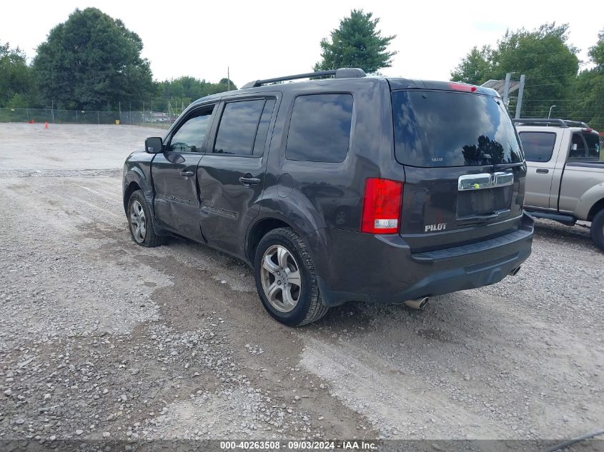 2012 Honda Pilot Ex-L VIN: 5FNYF3H52CB012028 Lot: 40263508