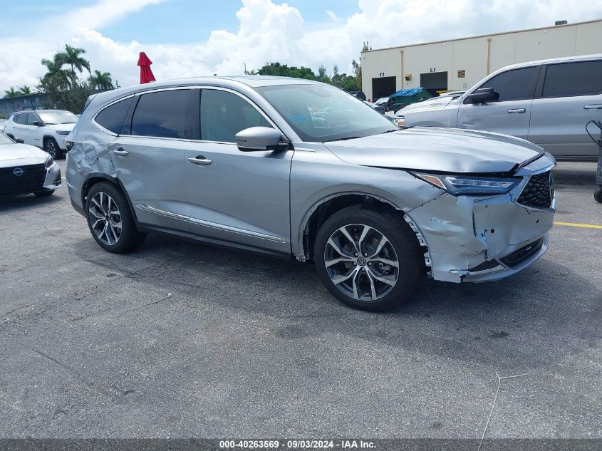 2023 Acura Mdx Technology Package VIN: 5J8YD9H49PL007848 Lot: 40263569