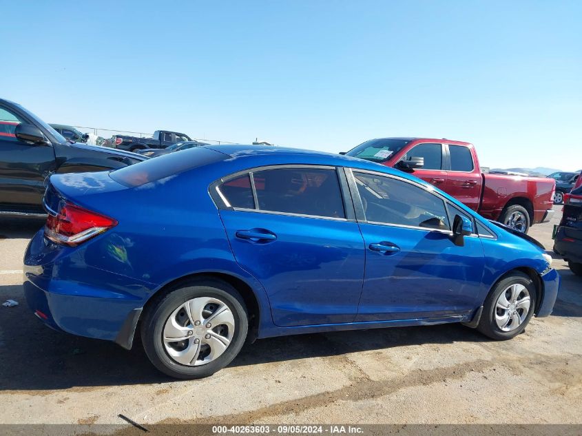 2013 Honda Civic Lx VIN: 19XFB2F52DE016278 Lot: 40263603