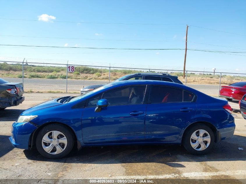 2013 Honda Civic Lx VIN: 19XFB2F52DE016278 Lot: 40263603