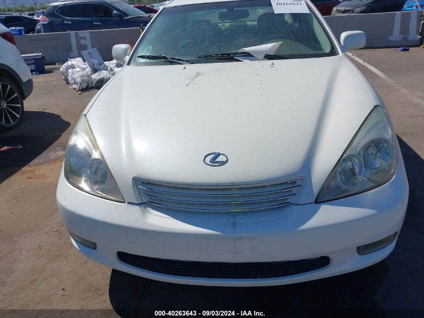 2004 Lexus Es 330 VIN: JTHBA30G945046292 Lot: 40263643