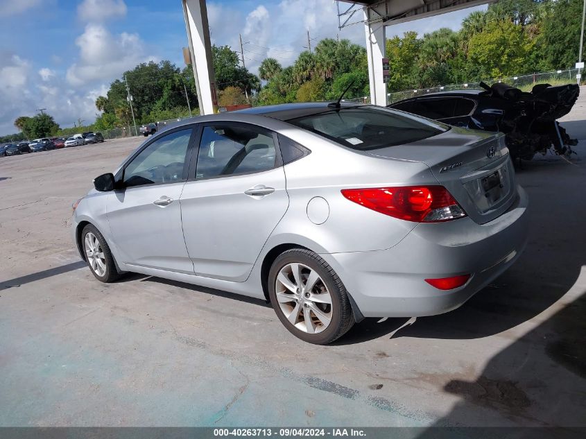 2013 Hyundai Accent Gls/Se VIN: KMHCU4AE9DU420689 Lot: 40351556