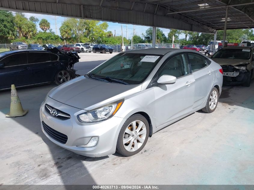 2013 Hyundai Accent Gls/Se VIN: KMHCU4AE9DU420689 Lot: 40351556