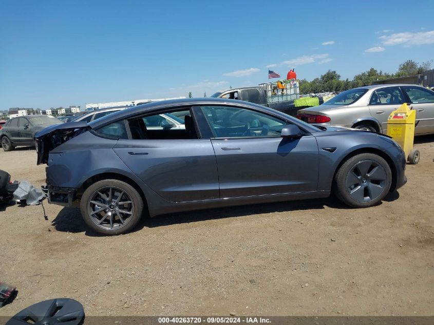 2023 Tesla Model 3 Long Range Dual Motor All-Wheel Drive VIN: 5YJ3E1EB5PF700106 Lot: 40263720