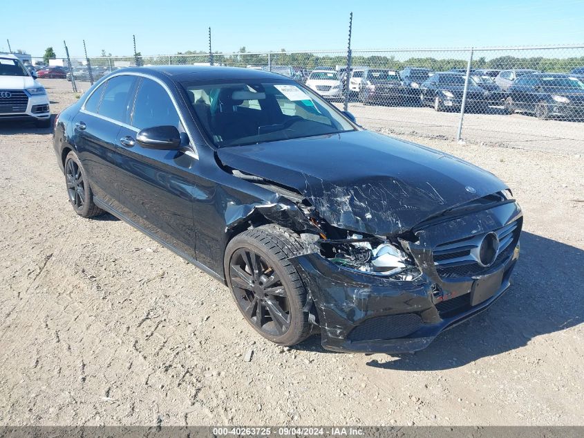 2016 Mercedes-Benz C 300 VIN: 55SWF4JBXGU165614 Lot: 40263725