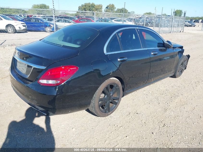 2016 Mercedes-Benz C 300 VIN: 55SWF4JBXGU165614 Lot: 40263725