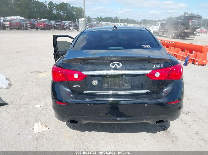 2014 Infiniti Q50 Sport VIN: JN1BV7AR2EM685007 Lot: 40263726